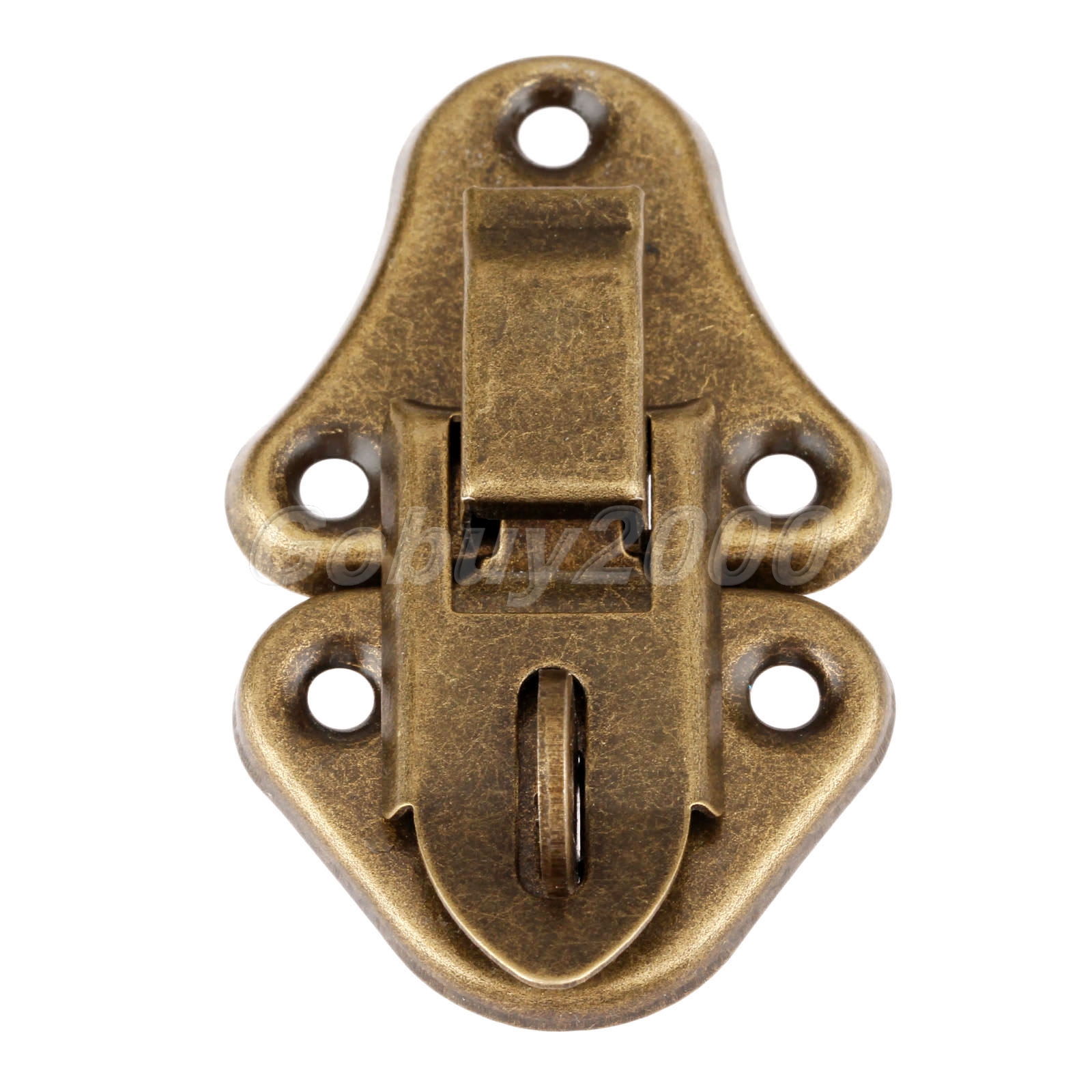 Antique Bronze Jewelry Box Toggle Latches Hasps Wood Chest Lock Clasps