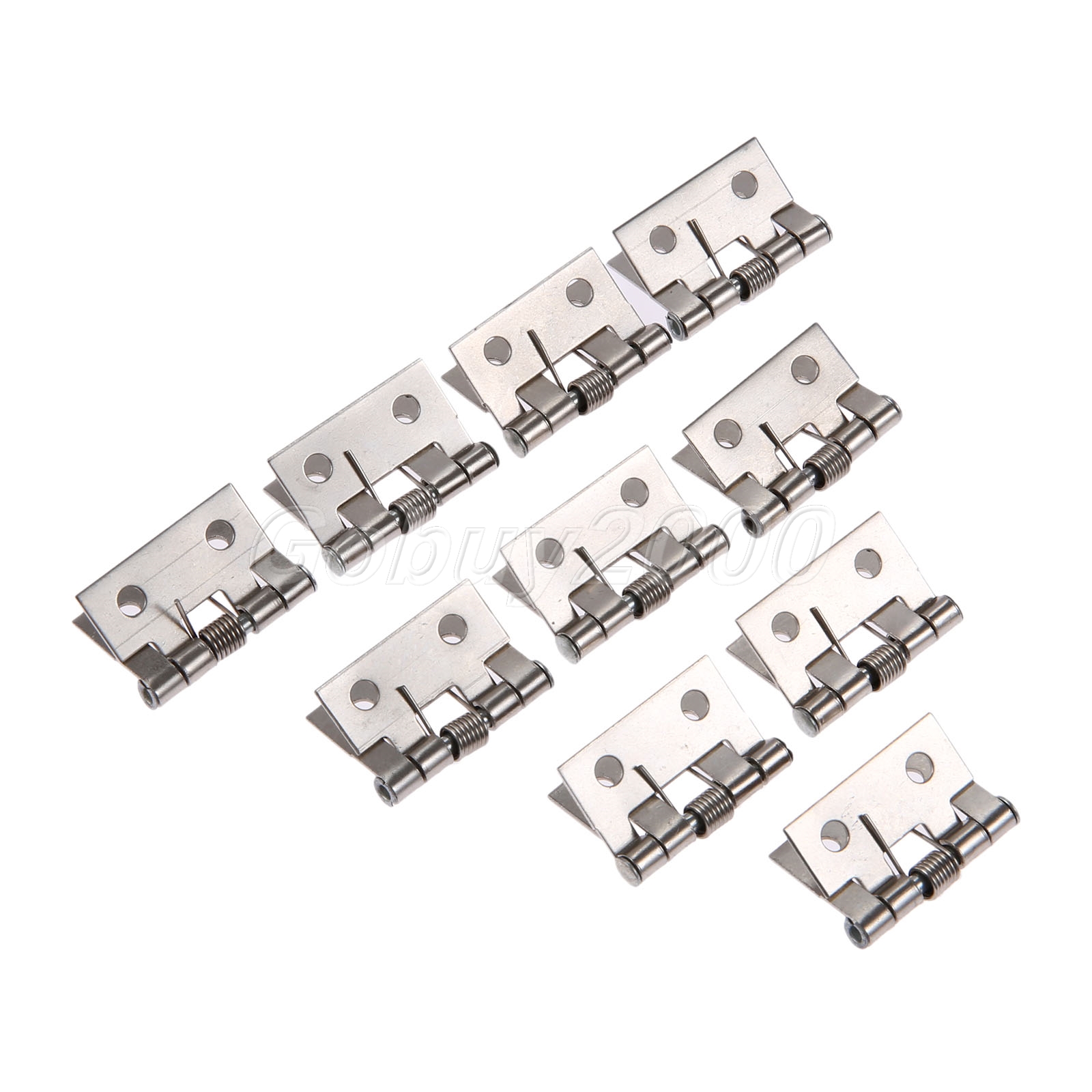 Silver Mini Plate Spring Hinges Crafts Dollhouse Jewelry Box Hinges