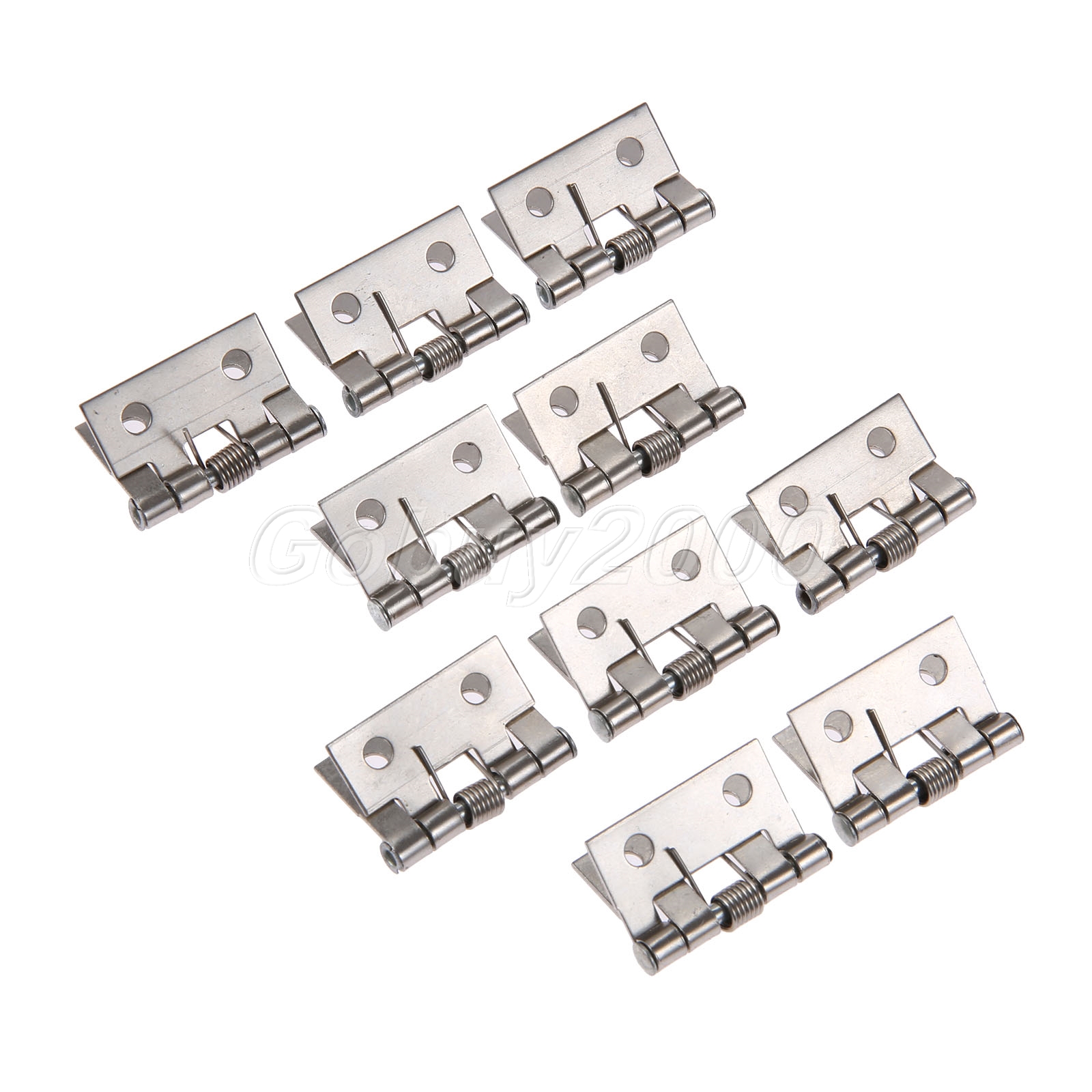 Silver Mini Plate Spring Hinges Crafts Dollhouse Jewelry Box Hinges